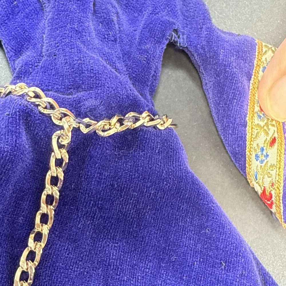 Vintage Barbie‎ #873 GUINEVERE Theater Velvet 1960's Dress With 1 Matching Shoe
